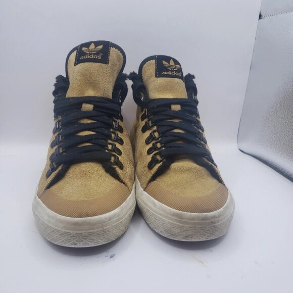 Adidas womens Honey Hook High Tops In Sand Brown size 5 - Picture 4 of 7